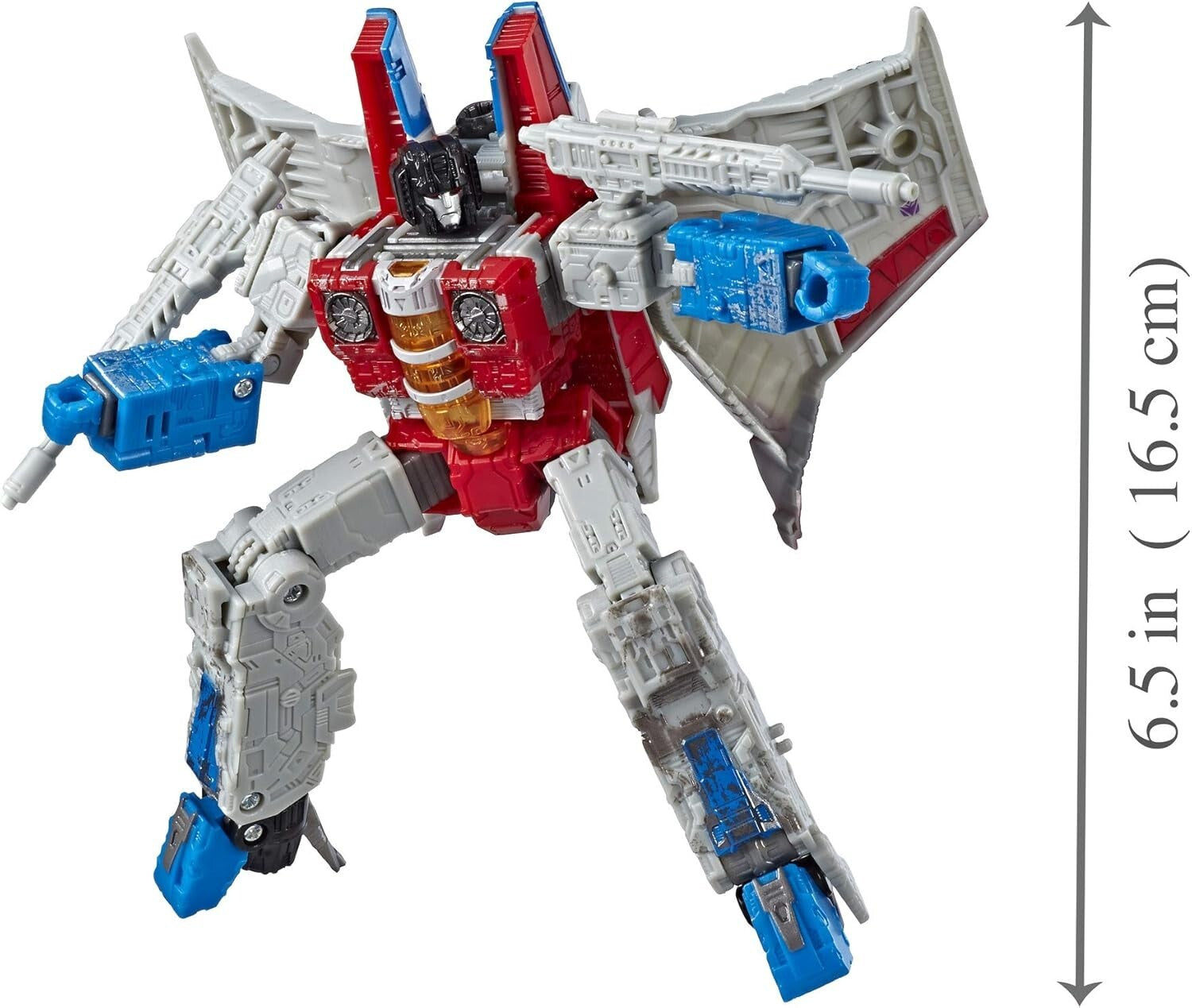 Voyager Starscream Action Figure: Converts to Jet, Includes Weapons & Effects