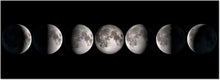 Load image into Gallery viewer, Sophisticated 20"x55" Moon Phases Canvas Artwork - Waterproof &amp; Fade-Resistant