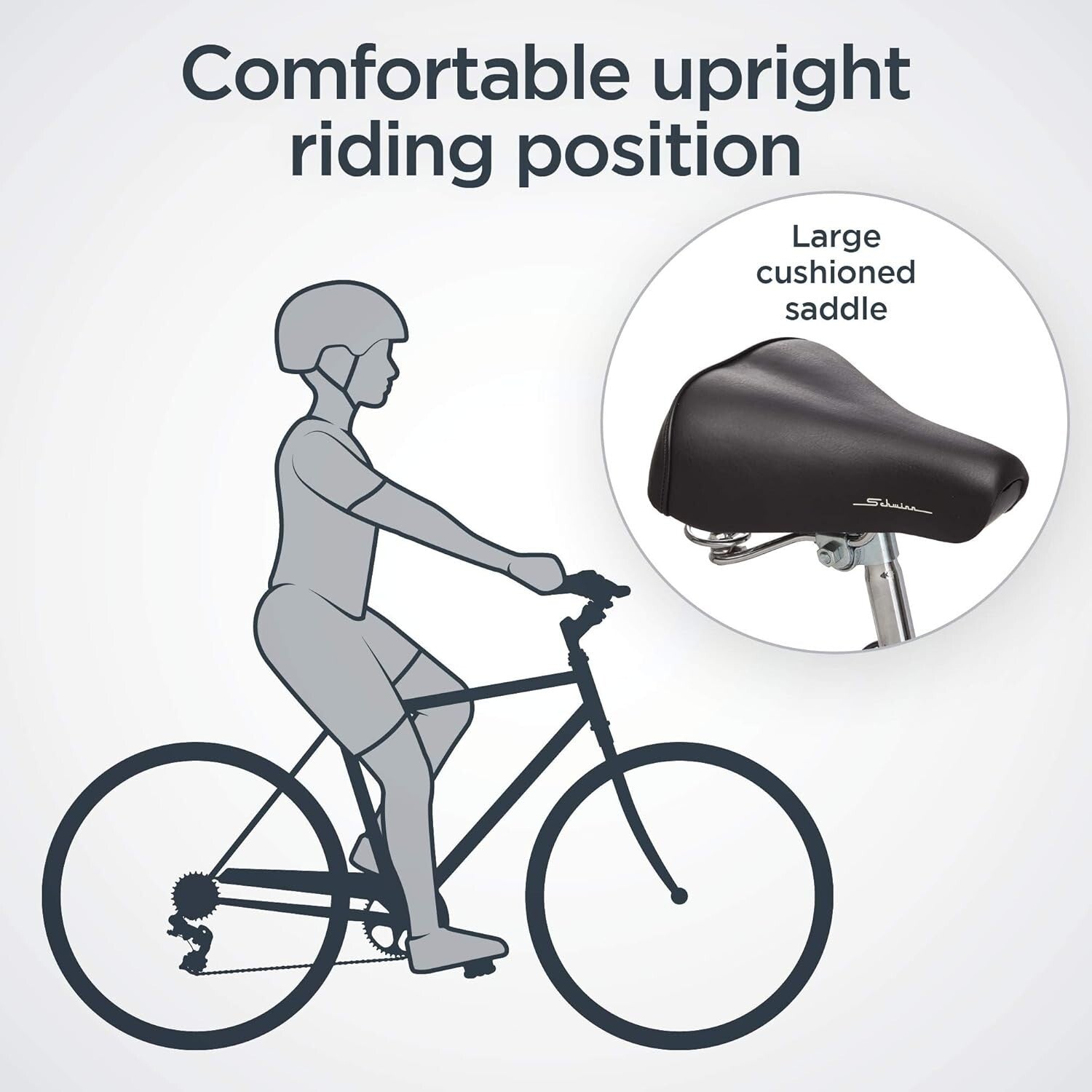 7-Speed Unisex Hybrid Bike with Retro Steel Frame and Cargo Rack for Easy Riding