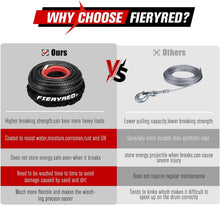 Load image into Gallery viewer, Ultra Strong Synthetic Winch Line 3/8'' x 100ft with Steel Hook &amp; Fairlead