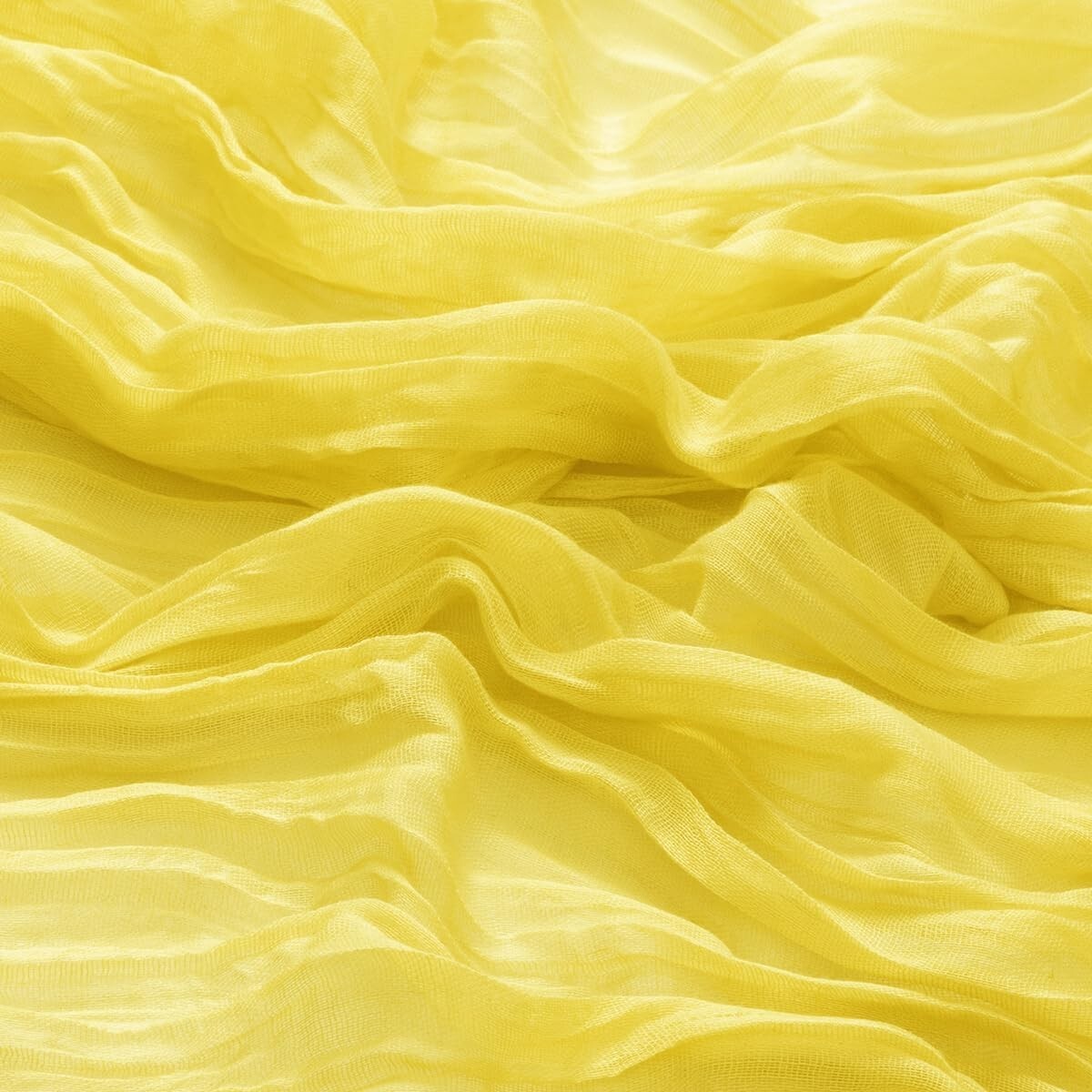 Premium 50-Piece Lemon Yellow Cheesecloth Napkin Set - 21'' for Any Celebration