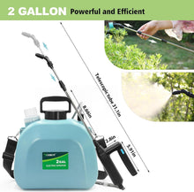 Load image into Gallery viewer, Lightweight 2-Gallon Electric Sprayer with 3 Nozzles – Ideal for Home Gardening