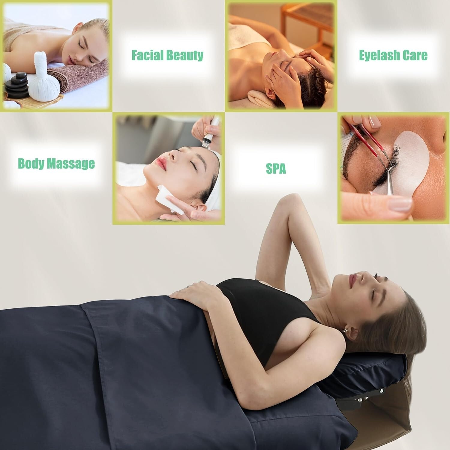 Versatile Waterproof Massage Table Sheet Set - 3 Pieces for Every Application