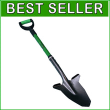 Load image into Gallery viewer, Award-Winning Ergonomic Garden Shovel with Steel-Reinforced Fiberglass Handle