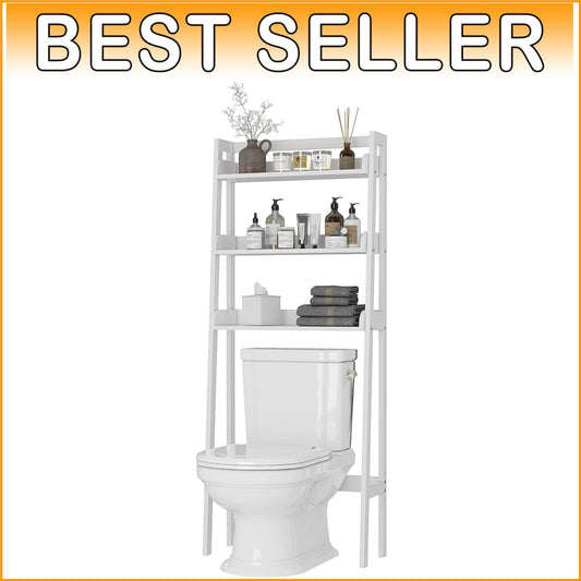 Durable 3-Tier Bathroom Organizer Above Toilet - Easy Assembly, 90lbs Capacity