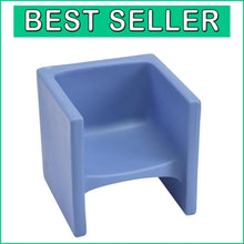 Load image into Gallery viewer, Versatile 3-in-1 Kids Sky Blue Chair: Safe, Easy-Clean Classroom Furniture
