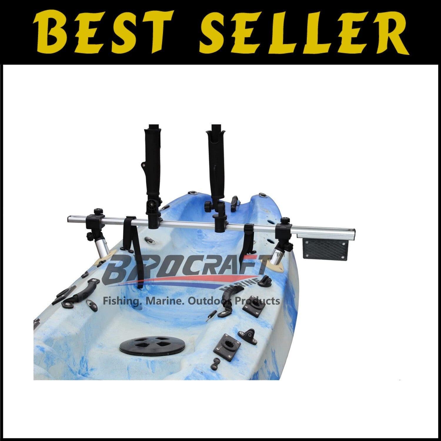 Effortless Kayak Outboard Motor Mount - Adjustable for Optimal Fishing