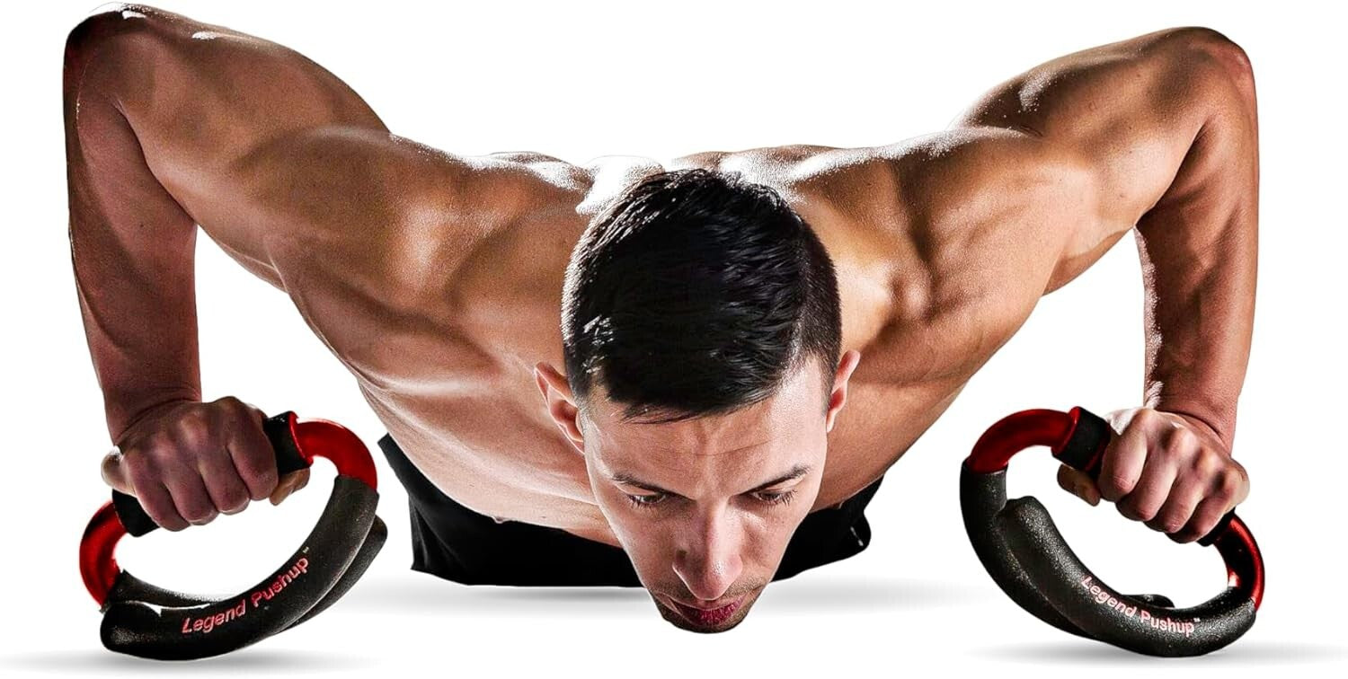 Advanced Push-Up Bars with Rocking Handle for Natural Movement & Results