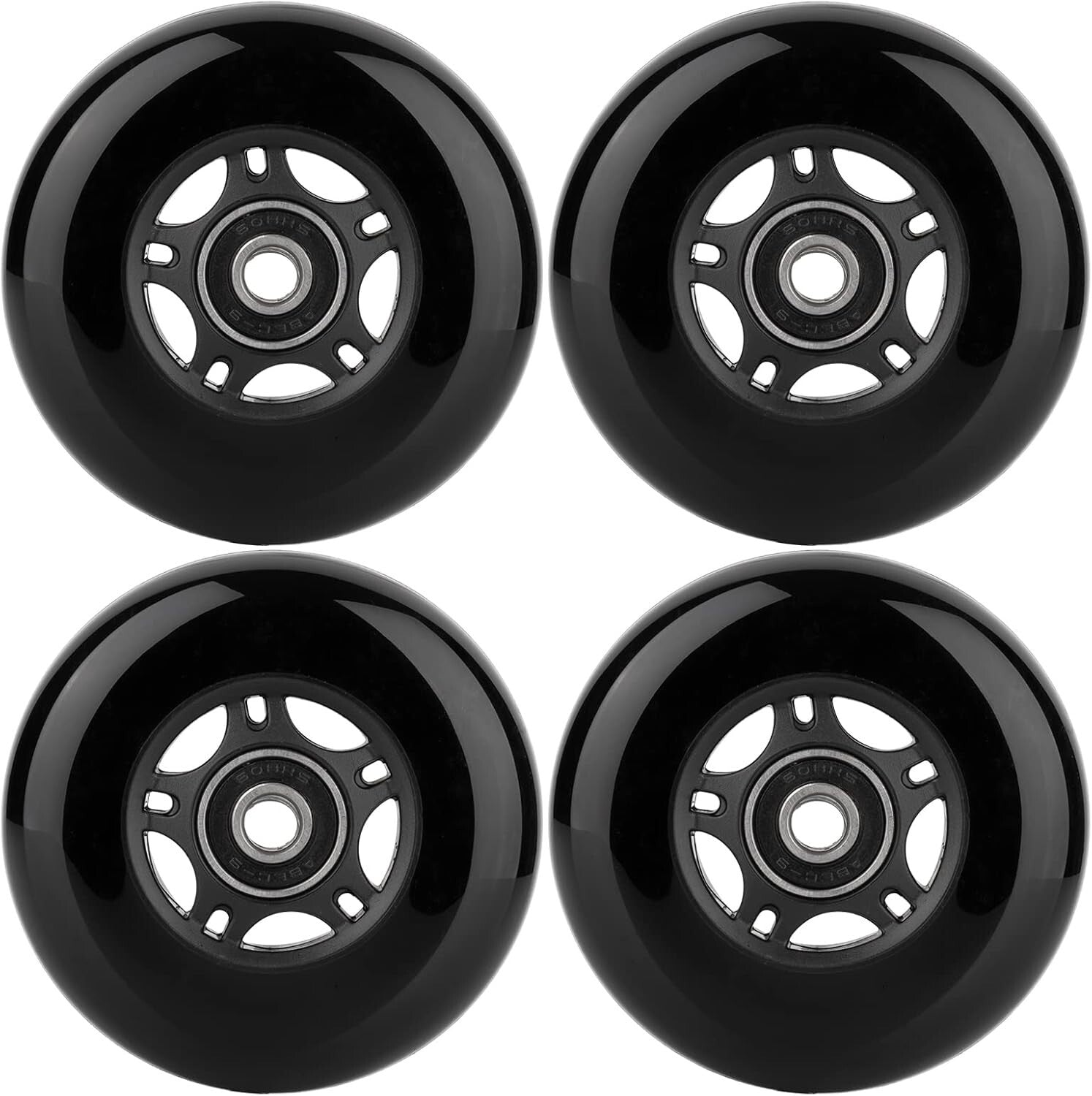 Premium Inline Skate Wheels 80mm with ABEC-9 Bearings - Ultimate Performance