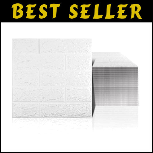 40 PCS Self-Adhesive 3D Brick Wall Panels - 58 Sq Feet of Modern Elegance