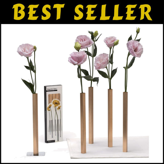 Elegant Magnetic Vases Set of 5 - Perfect for Flowers and Centerpieces