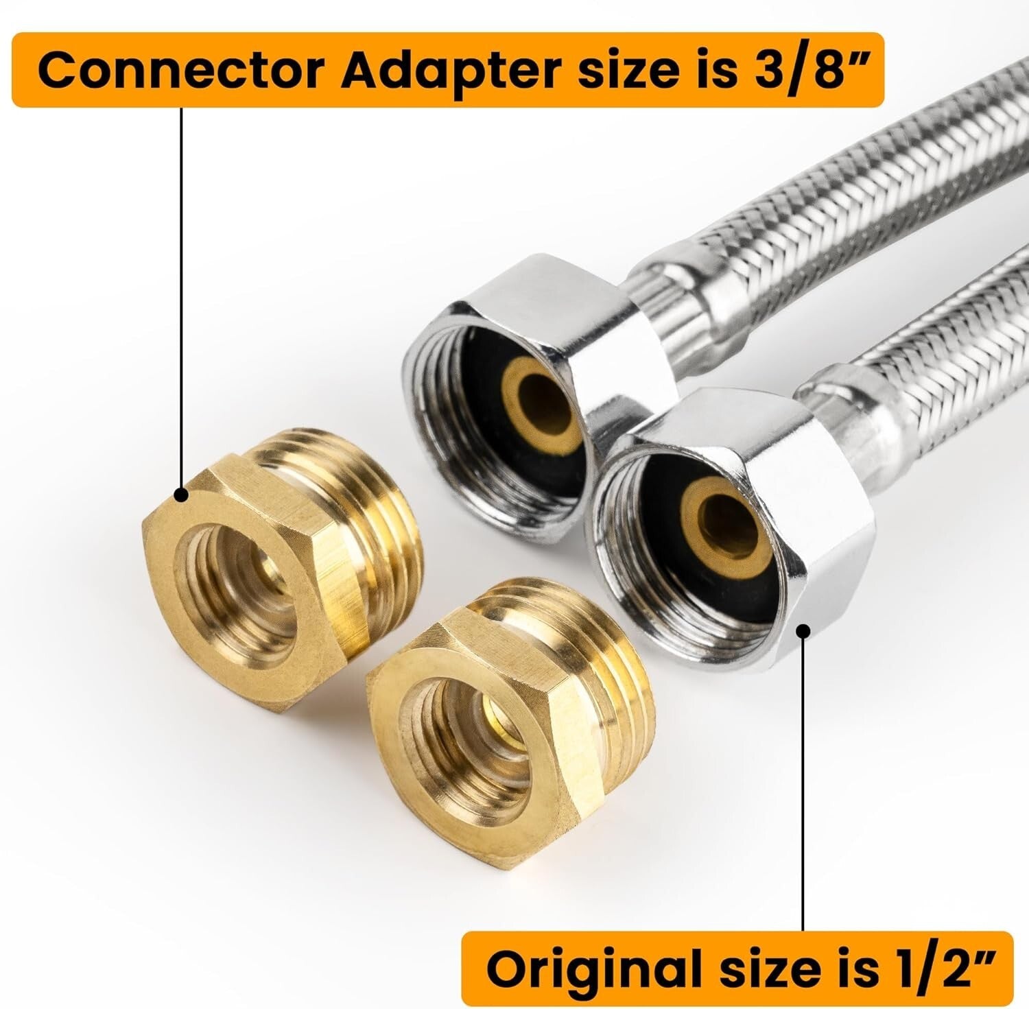 Personalized Salon Shampoo Bowl Faucet with Adjustable Hose & Extra Connectors