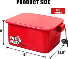 Load image into Gallery viewer, 3.5 Gallon Compact Parts Washer - Lightweight with 110V Electric Pump, Red