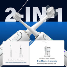 Load image into Gallery viewer, Sonic Electric Toothbrush with Water Flosser - 5 Modes &amp; Smart Timer for Health