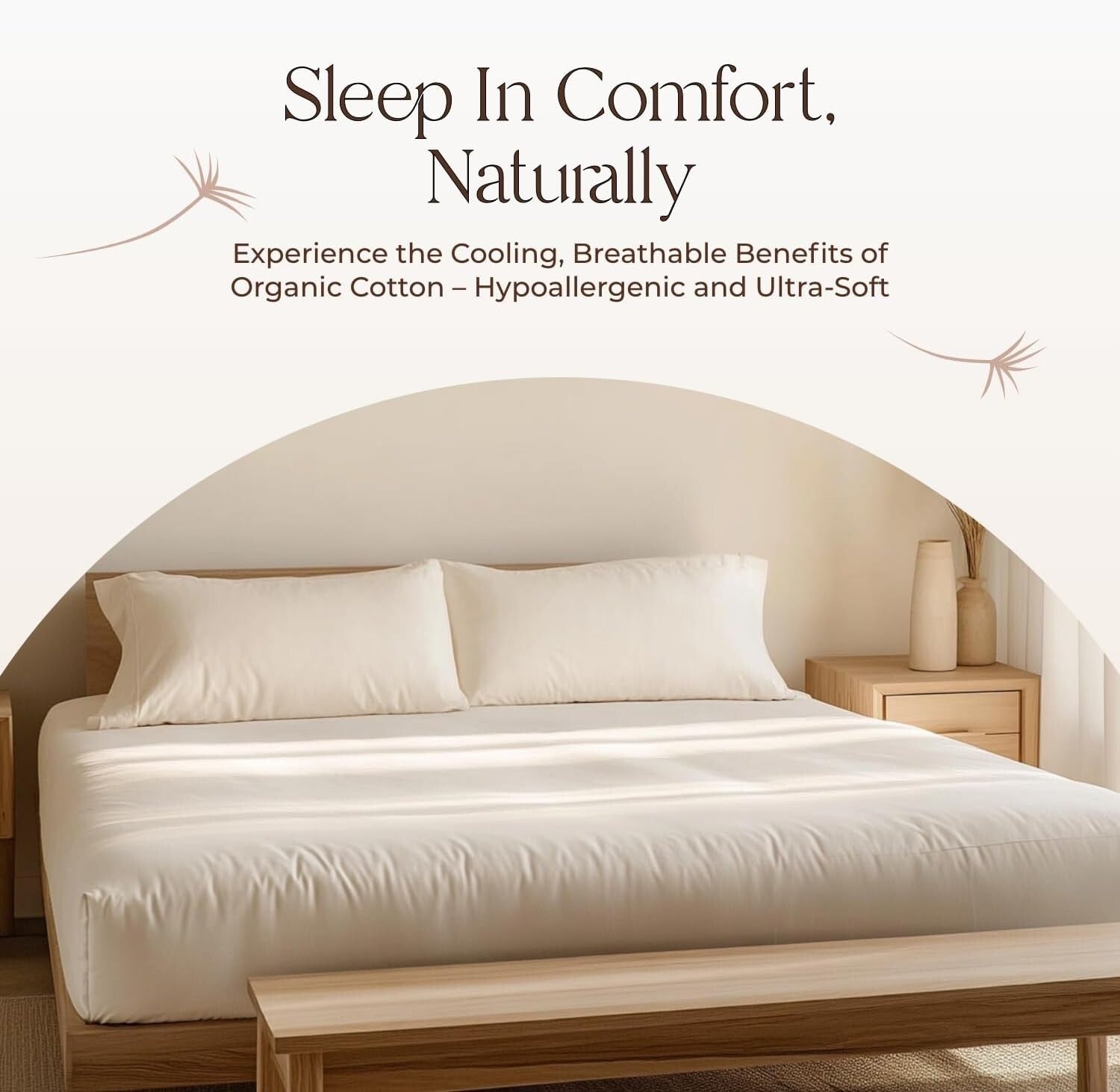 Eco-Friendly Waterproof Mattress Protector - King Size, 78x82, Machine Washable