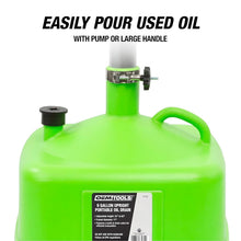 Load image into Gallery viewer, Versatile 9 Gallon Oil Catch Pan with High-Volume 17" Funnel - Easy Disposal