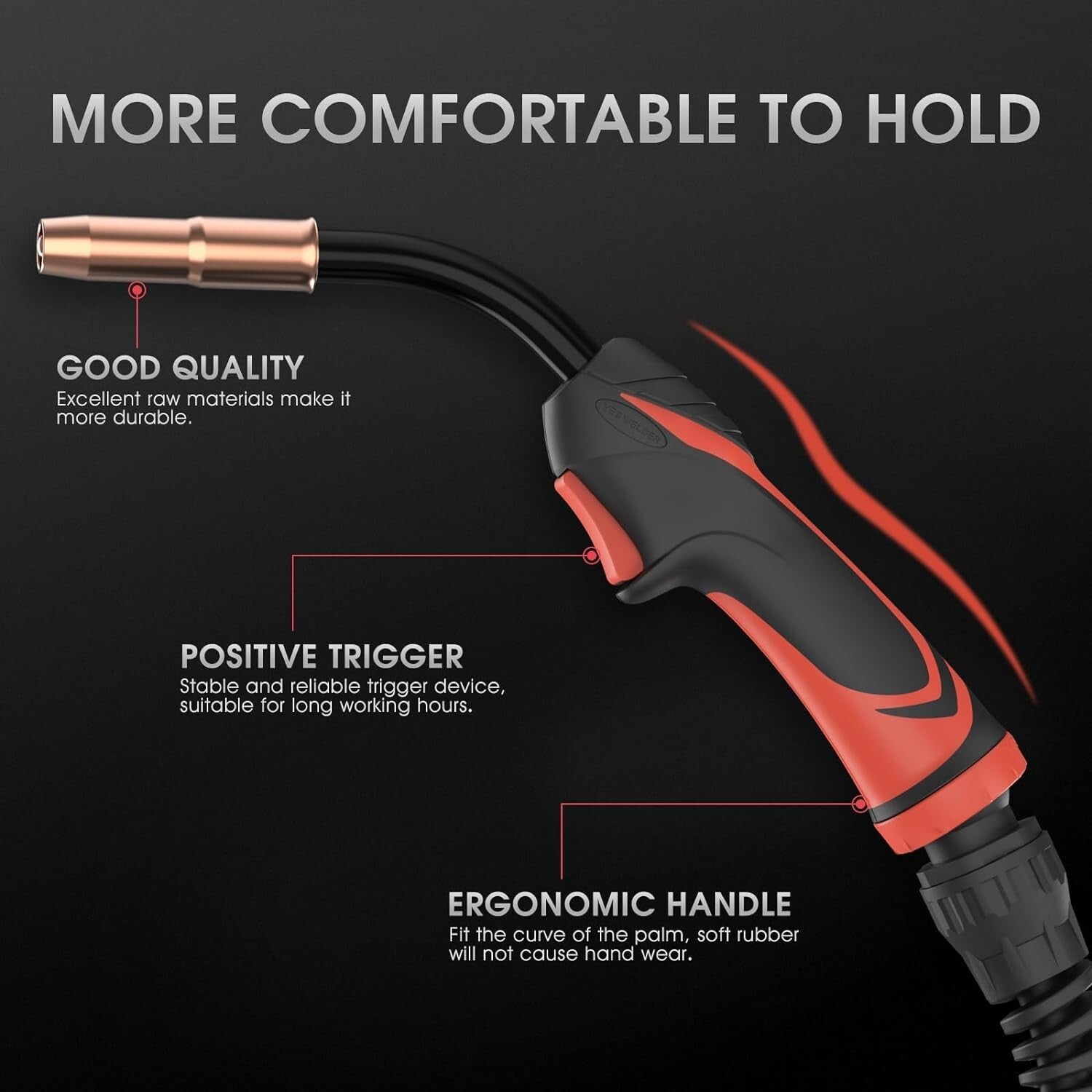 15ft Heavy-Duty MIG Welding Torch Stinger - 250Amp Replacement for Lincoln 250L