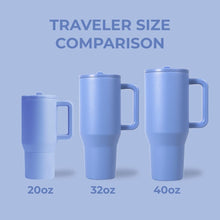 Load image into Gallery viewer, Stylish &amp; Durable 40 oz Water Bottle - Leak Proof &amp; Fits Cup Holders, Light Blue