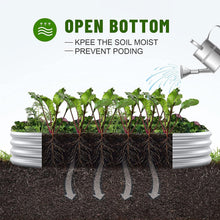 Load image into Gallery viewer, Large 8x4ft Oval Galvanized Planter – Effortless Setup &amp; Long-Lasting Quality