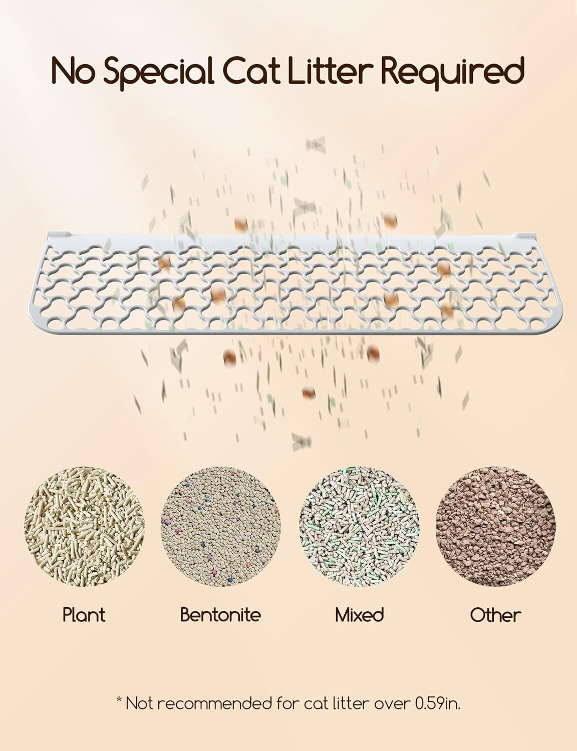 Whisper-Quiet Automatic Cat Litter Box for Multi Cats - Odor Control & Safety