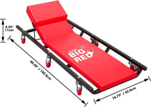 Load image into Gallery viewer, Heavy-Duty Rolling Garage Creeper Bench with 6 Swivel Casters - 250 lbs Capacity