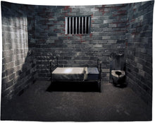 Load image into Gallery viewer, 10x8ft Prison Cell Backdrop - High-Resolution Murder Mystery Photography Prop