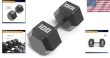 Load image into Gallery viewer, Versatile Cast Iron Hex Dumbbells - Available from 3 lbs to 100 lbs Individually