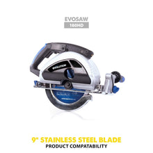 Load image into Gallery viewer, 9-Inch 60 Tooth Carbide Tipped Circular Saw Blade for Stainless Steel Cutting
