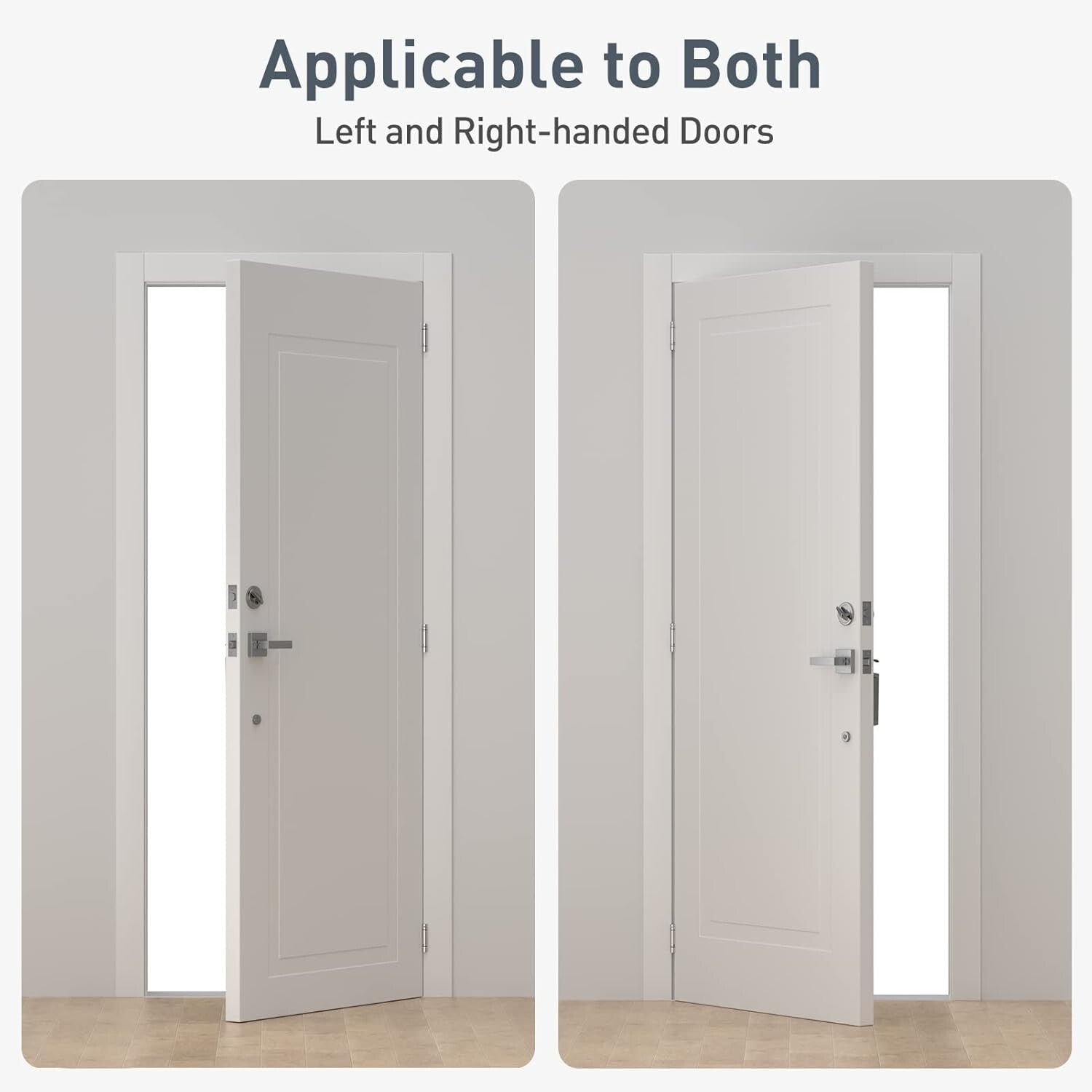 Durable Self Closing Spring Hinge, 3.5'' - Supports Doors Up to 80 lbs, 4 Pack