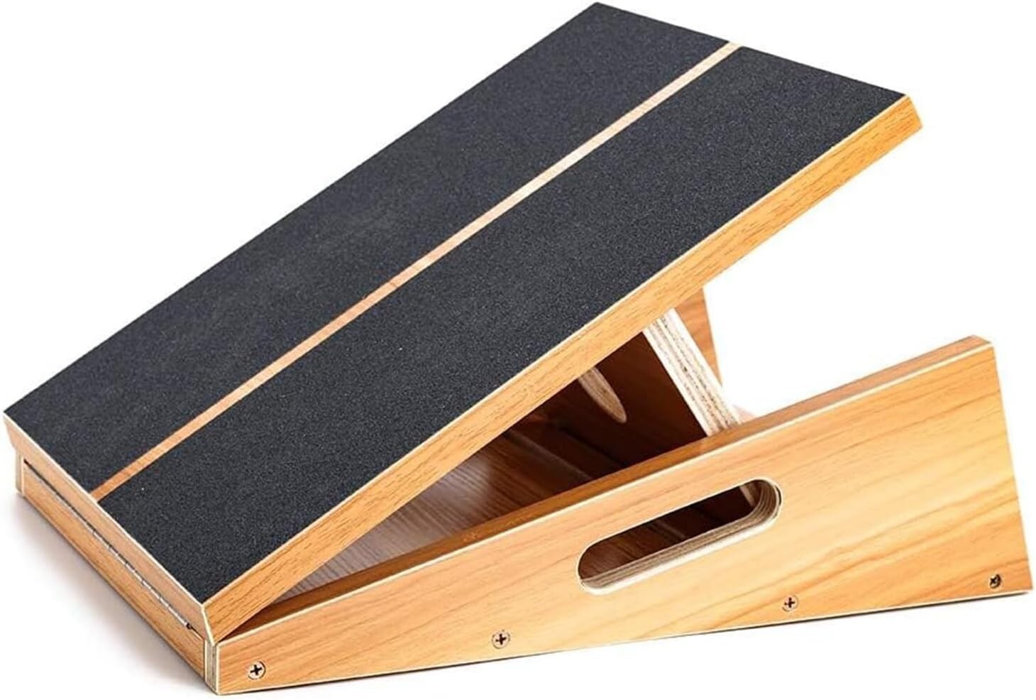 Multi-Functional Wooden Stretch Board with Anti-Slip Surface & Adjustable Angle