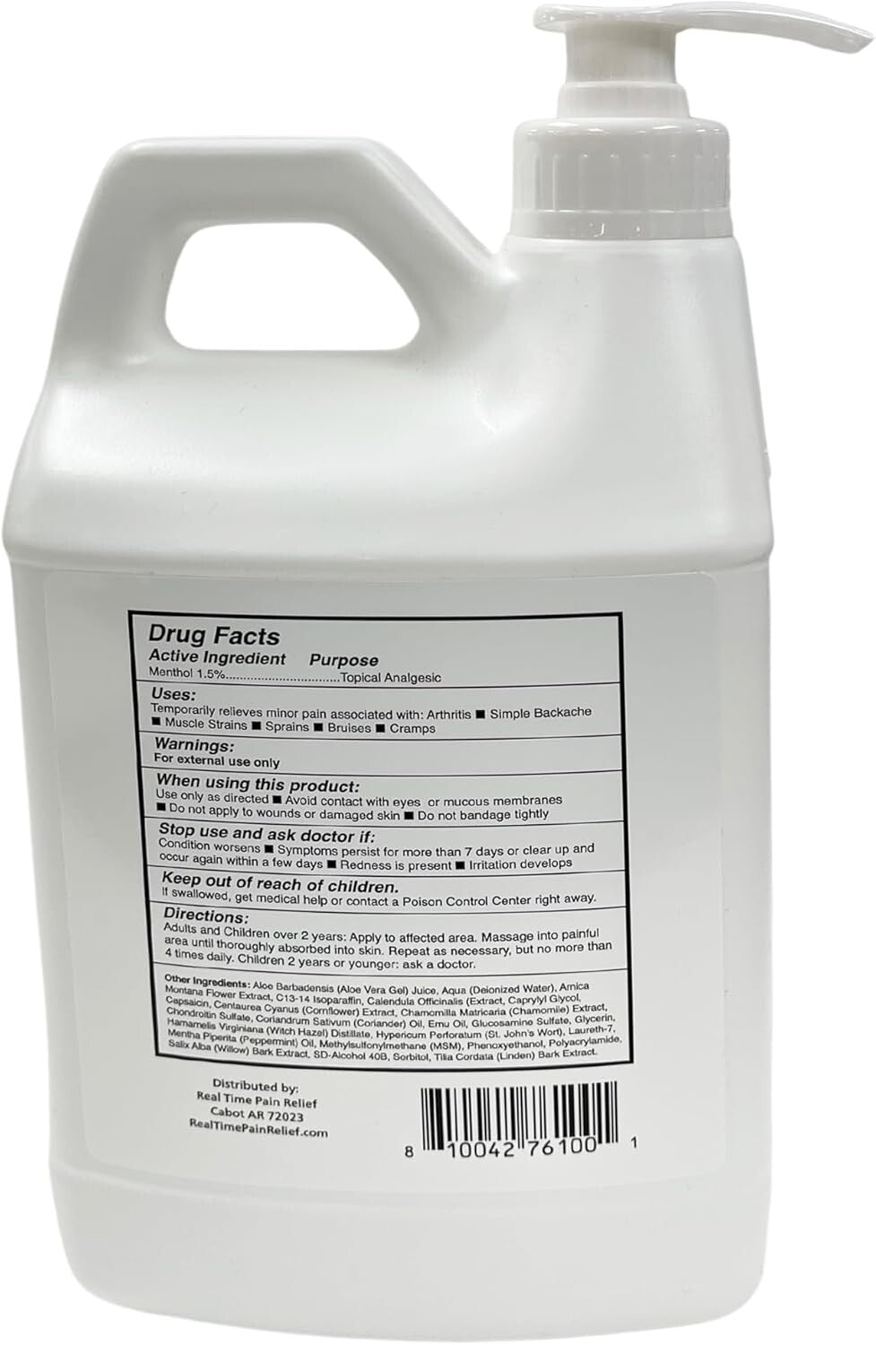 Professional Size MAXX Pain Relief - 64oz Formula for Arthritis and Muscle Pain