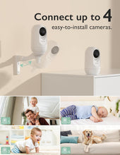 Load image into Gallery viewer, Reliable Baby Monitoring: 5" HD Display with Infrared Night Vision &amp; Lullabies