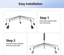 Load image into Gallery viewer, Heavy-Duty 28" Office Chair Base Replacement with Universal Gas Cylinder