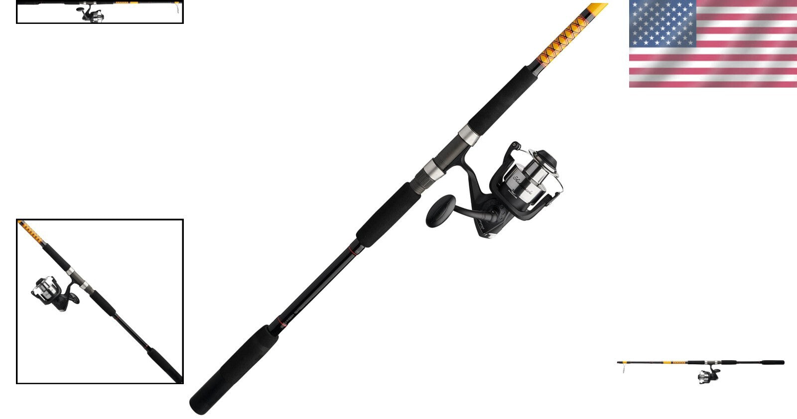 Medium Heavy 9' Spinning Fishing Combo - Ugly Tech Construction for Avid Anglers