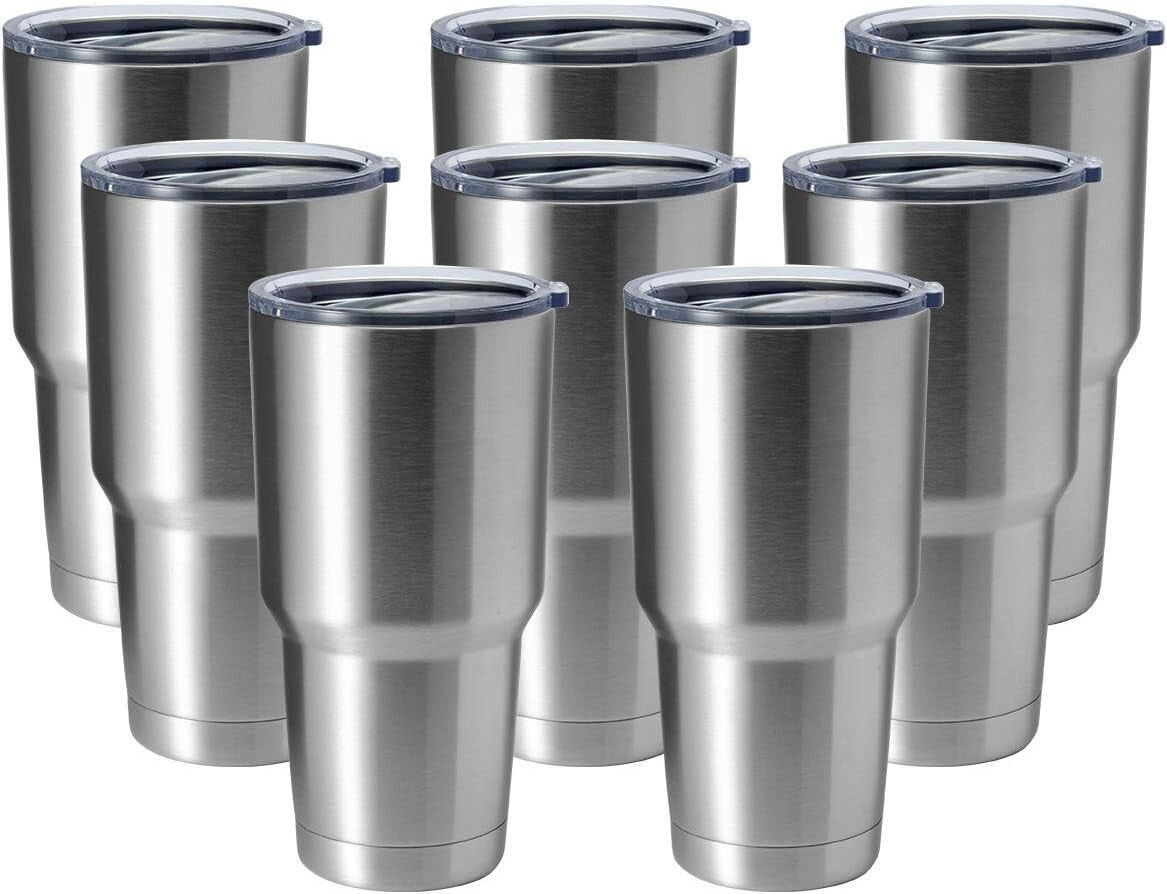 Elegant 30oz Double Wall Insulated Steel Tumbler - Perfect for Hot & Cold Drinks