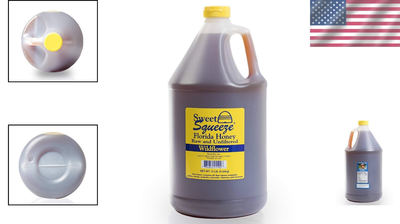 Authentic Florida Wildflower Honey - 12 lb Raw, Unpasteurized & Delicious