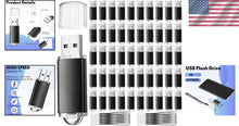 Load image into Gallery viewer, 2GB USB 2.0 Thumb Drive Bulk Set - 50 Lightweight Drives with Lanyard Accessory