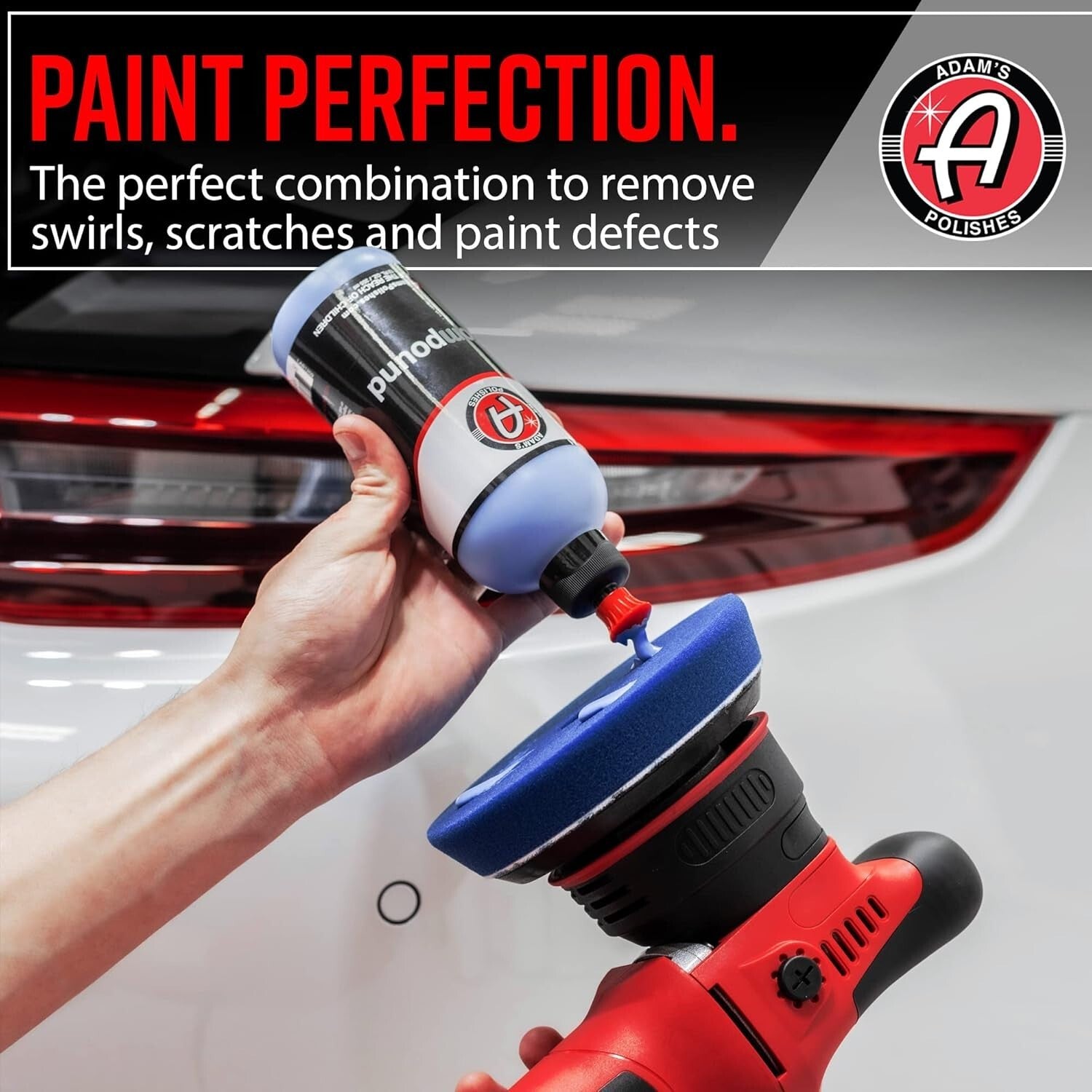 9mm Dual Action Car Polisher Kit with Polish & Compounds for Flawless Detailing