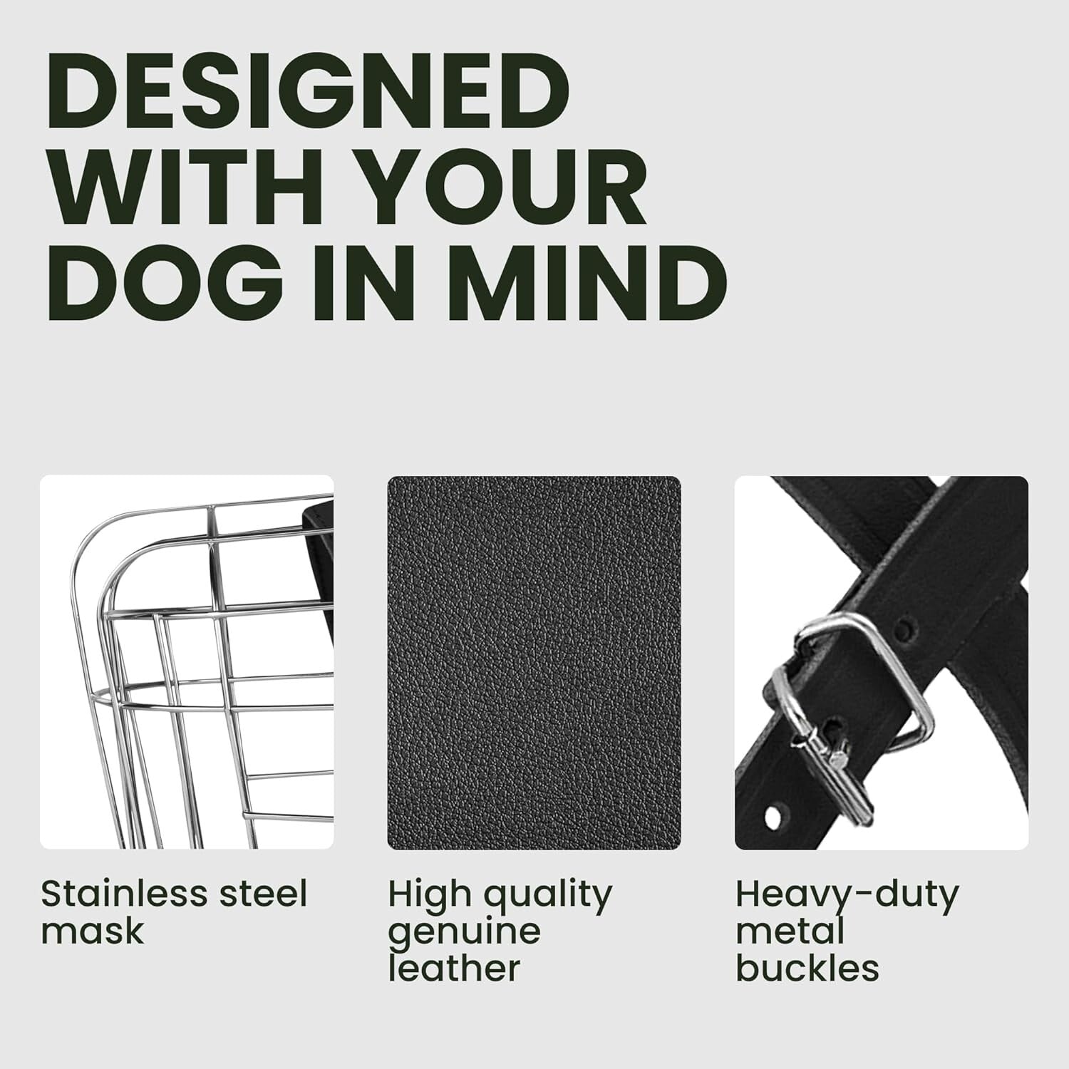 Durable Stainless Steel Dog Muzzle for Great Danes - Comfortable & Humane