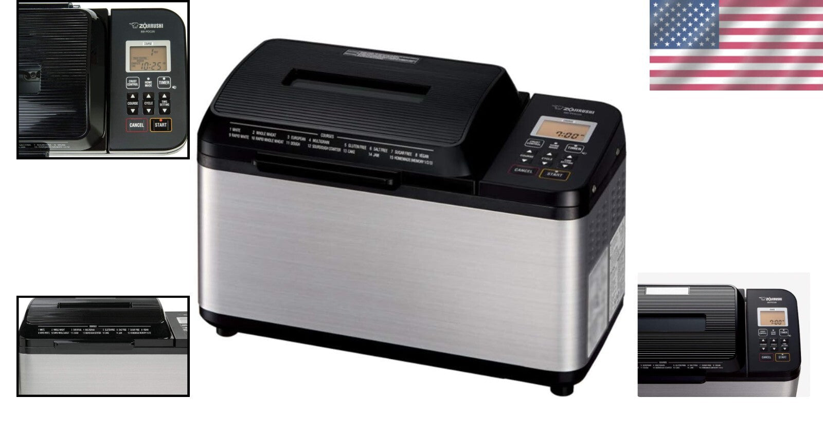 Versatile BB-Home Bakery Plus Breadmaker: 7 Settings, Perfect for Home Baking