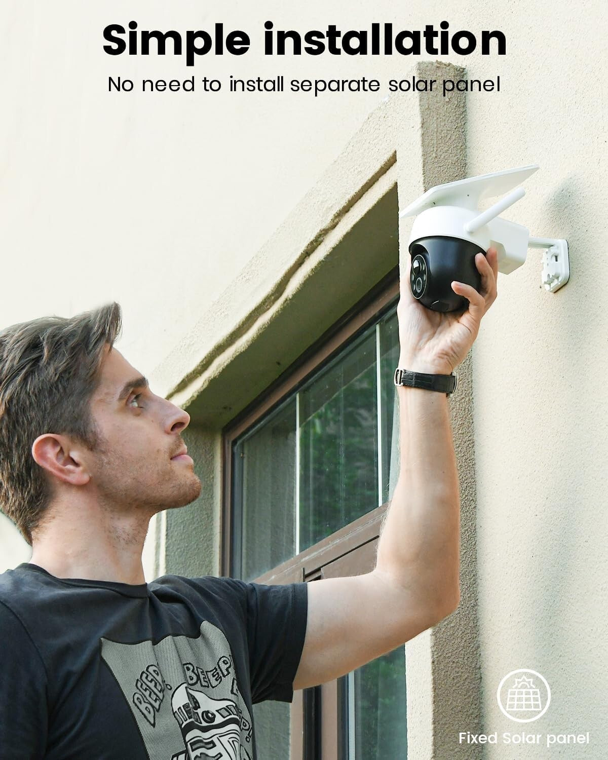 All-in-One Wireless Solar Camera - 2K Image Quality, Night Vision, Eco-Friendly