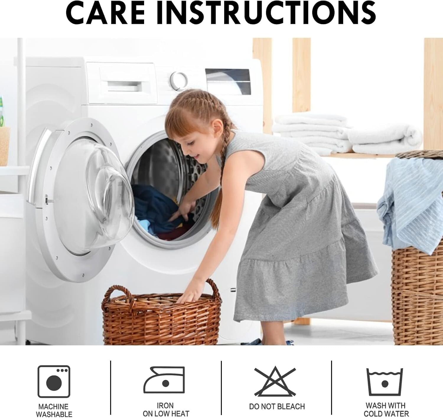 Modern White Curtains for Living Room - Thermal Insulated & Noise Reducing