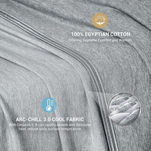 Load image into Gallery viewer, Dual-Sided Arc-Chill Cooling Blanket - 51" x 67" Grey Throw for Ultimate Comfort