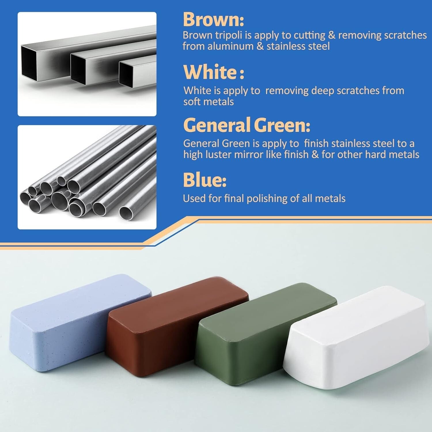 8-Piece Airway Buffing Wheel Kit for Angle Grinders - 8" Polishing Efficiency