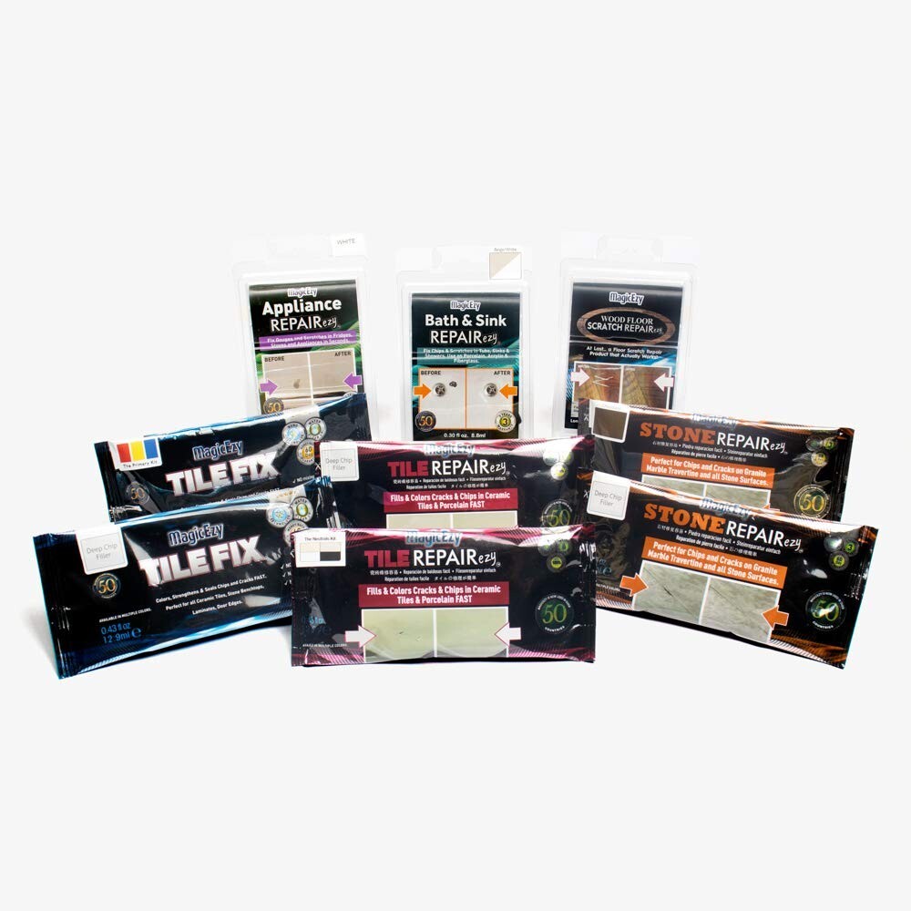 Glossy Glaze Finish Tile Repair Kit - Durable Beige Filler for Multiple Surfaces