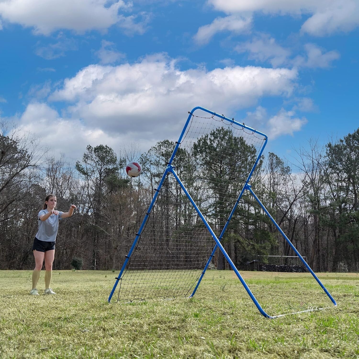 The Original Fully Adjustable 7x4 Volleyball Rebounder - Practice Your Skills