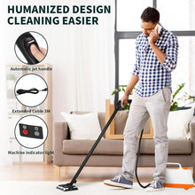 Load image into Gallery viewer, Rolling Canister Steam Cleaner: Fast Heating &amp; 21 Tools for Total Home Cleanup