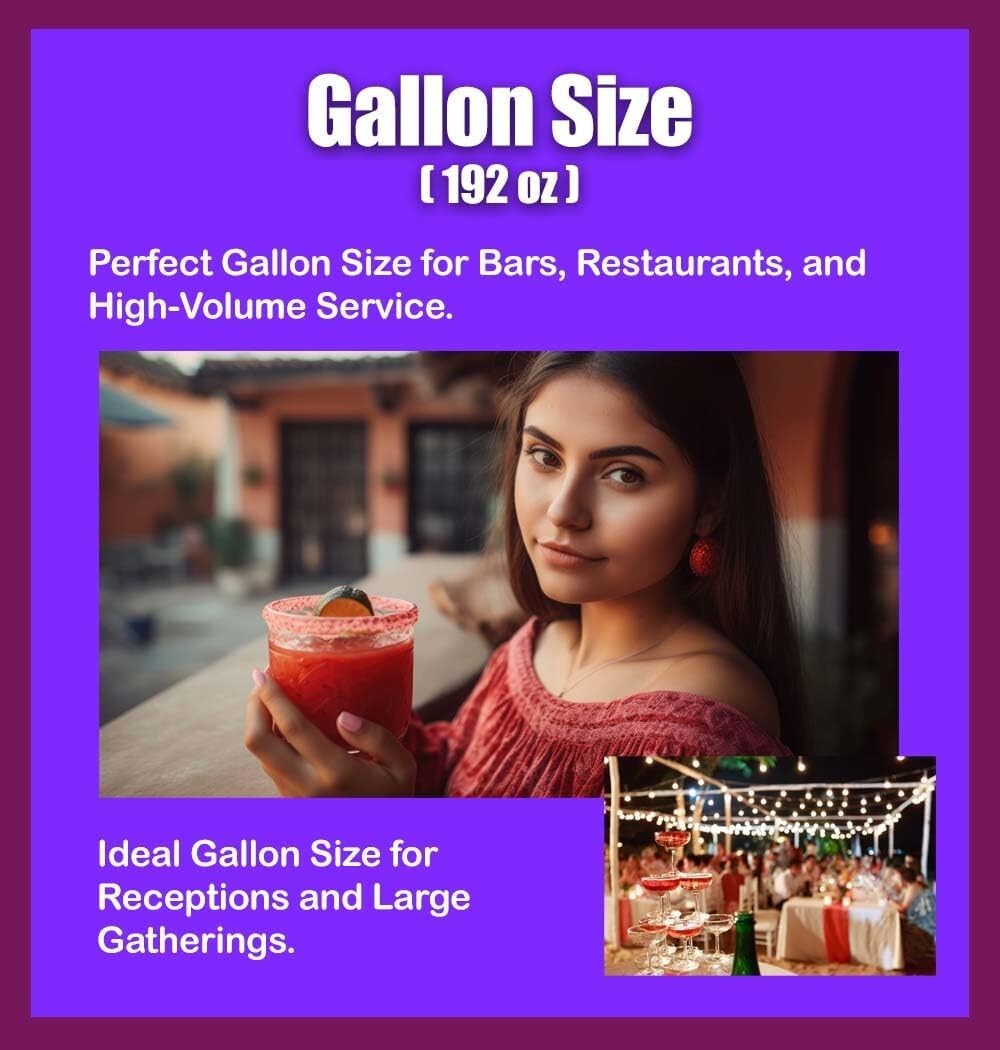 Elevate Your Menu with 1 Gallon Prickly Pear Syrup - Ideal for Beverages & More