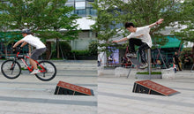 Load image into Gallery viewer, Non-Slip Skateboard Ramp &amp; Display Stand – Fun for BMX, RC Cars &amp; Scooters