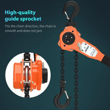 Load image into Gallery viewer, 3/4 Ton Lever Chain Hoist with 10ft G80 Chain - CE Certified Safety Device